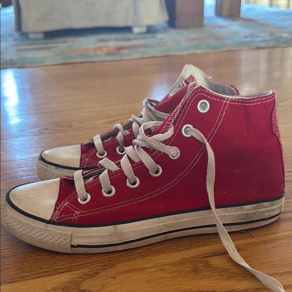Classic Red High-Top Converse Women’s size: 7